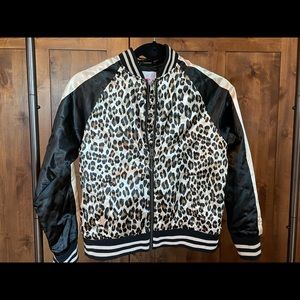 Children’s Place animal print satin jacket